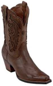Ariat® Ladies Shada Peanut Brittle/Brown Bomber Inlayed Top Western Boots