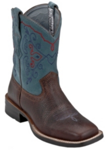 Ariat� Ladies Brown Oiled Rowdy Rodeobaby Square Toe Boot - Blue
