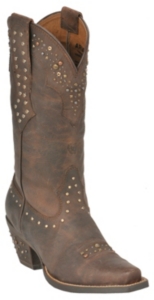 Ariat Ladies Sassy Brown Rhinestone Cowgirl Snip Toe Western Boots