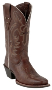 Ariat® Legend Spirit® Ladies Yukon Brown Cross and Studs Punchy Square Toe Boots Ariat® Legend Spirit® Ladies Yukon Brown Cross and Studs Punchy Square Toe Boots