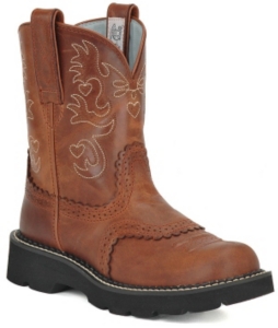 Ariat® Ladies Saddle Vamp Fatbaby Boots - Russet Rebel