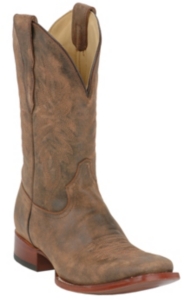 Corral® Men's Tobacco Brown Distress Leather Square Toe Western Boot