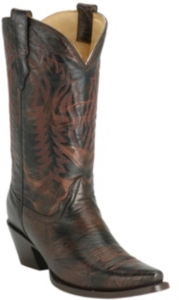 Corral ® Ladies Metallic Black & Bronze Western Boot