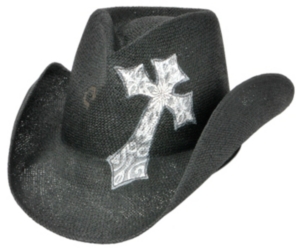 Charlie 1 Horse® Crosstown Black Straw Cowboy Hat