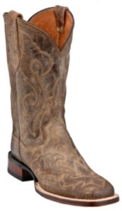 Dan Post® Ladies Tan El Paso Square Toe Falcon Stitch Boots