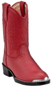 Durango® Childrens Silver Tip Western Boots - Red
