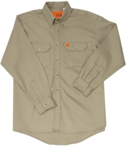 RIGGS� by Wrangler� Mens Khaki Flame Resistant Work Shirt
