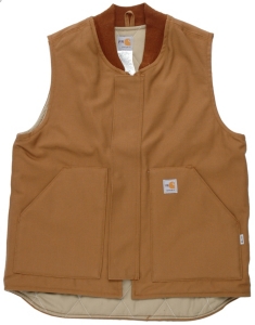Carhartt® Brown Flame Resistant Quilt Lined Vest