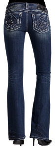 Miss Me® Cut-Out Fleur De Lis Boot Cut Jean