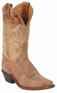 Justin® Bent Rail™ Ladies Puma Tan Snip Toe Western Boot