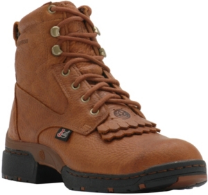Justin® 3.1™ Ladies Waterproof Lace-Up Work Boot - Aztec Brown