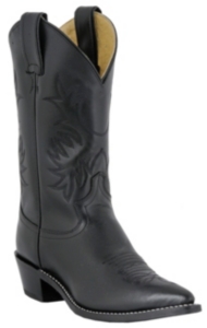 Justin® Ladies 11" Black Short Top Western Boots