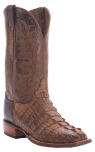 Lucchese� Cowboy Collection� Men's Natural Burnish Hornback Exotic Square Toe Boot