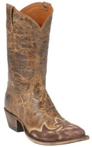Diva by Lucchese® Ladies Brown Destroyed w/Chocolate Wingtip Western Boots