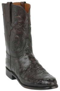 Lucchese® Classics™ Men's Timber Glace Full Quill Ostrich Exotic Roper Boot