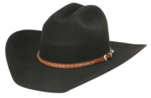 Larry Mahan® 4X Brazos Black Felt Cowboy Hat