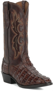 Larry Mahan� Men's Kango Tobacco R-Toe Gator Tail Exotic Western Boots