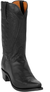 Lucchese® 1883™ Men's Black Mad Dog Snip Toe Western Boots