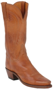 Lucchese® 1883 Ladies Peanut Ranchhand Snip Toe Western Boots