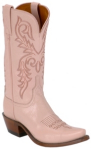 Lucchese® 1883™ Ladies Pink Snip Toe Western Boot