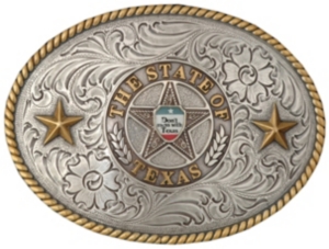 M&F Western Products® Don't Mess with Texas Belt Buckle