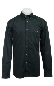 Larro™ L/S Mens Solid Hunter Green Shirt MLSL901HG