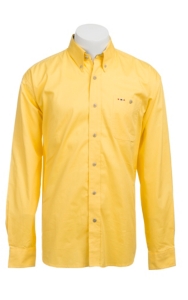 Larro™ L/S Mens Solid Yellow Shirt MLSL901YW