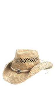 Dorfman Pacific® Seagrass Vent Crushable Cowboy Hat