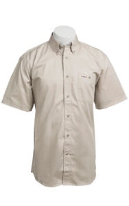Larro™ S/S Mens Solid Natural Shirt MSSL901NT