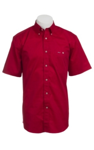 Larro� S/S Mens Solid Red Shirt MSSL901RD