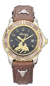 Montana Silversmiths® Black Face Team Roper Watch