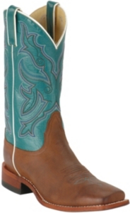 Nocona® Ladies Rancher Aztec w/ Turquoise Tops Square Toe Boots
