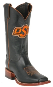 Nocona® Men's Collegiate Collection™ OSU Black Calfskin Boot