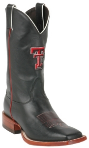 Nocona® Men's Collegiate Collection™ TTU Black Calfskin Boot
