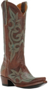 Old Gringo® Ladies Diego in Rust & Blue Snip Toe Western Boots