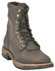 Rocky Boots® Men's Brown Distressed Rocky Ride Waterproof Square Toe Lacer Work Boot