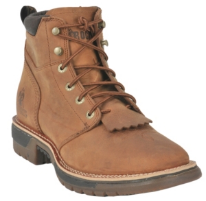 Rocky Boots® Men's Tan Distressed Rocky Ride Waterproof Square Toe Lacer Work Boot