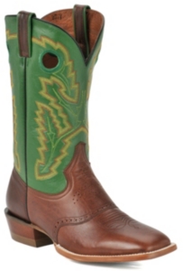 Rocky Boots® Men's Brown and Green Techno Ride Square Toe Western Boot