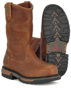 Rocky Boots® Men's Steel Toe Wellington-Tan