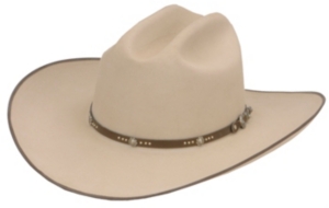 Stetson® 4X Wade Silverbelly Bound Edge Felt Cowboy Hat