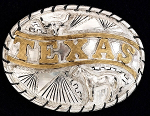 3-D Belt Company® Texas Oval Two Tone Buckle