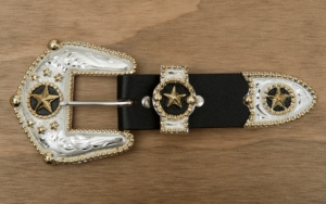3-D Belt Co.® Star  1-1/2" 3-Piece Buckle Set