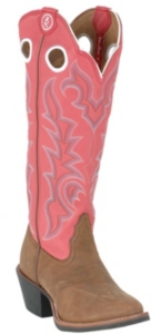 Tony Lama® Ladies 3R Buckaroo Tall Sorrel Bridel w/RoseTop Boots