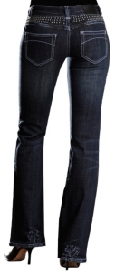 Rock & Roll Cowgirl® Low Rise Embellished Nailhead Jeans