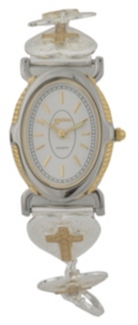 Montana Silversmiths® Gold and Silver Ladies Cross Watch