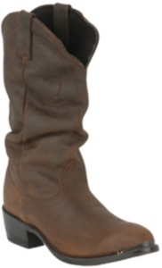 Road Wolf® Men's Brown Slouch Western Boots