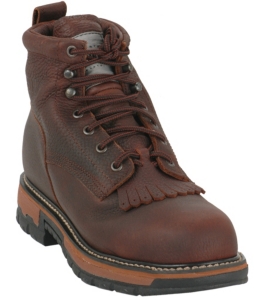 Road Wolf® Men's 6" Brown Waterproof Steel Toe Lace Up Work Boot