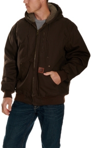 Cowboy Workwear® Dark Brown Hooded Coat