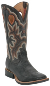Twisted X® Men's Black Ruff Stock Wide Square Toe Western Boot