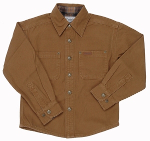 Carhartt® Boys Brown Canvas Shirt Jacket